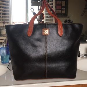 Vintage DooneyandBourke black leather Shopper Tote